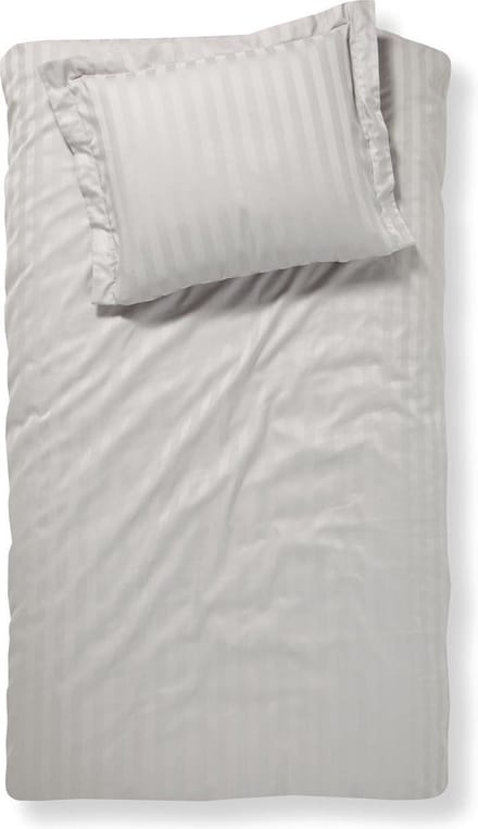 Damai Linea - Dekbedovertrek - Eenpersoons - 140 x 200/220 cm - Glacier + 1 kussensloop 60x70