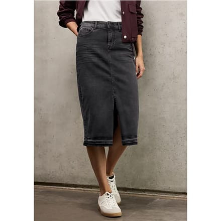 Midi denim rok