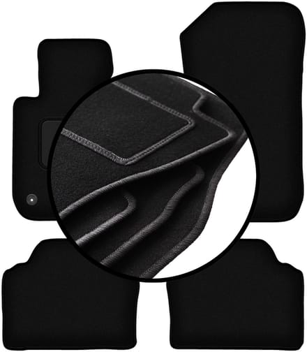 Complete set veloursmatten voor: BMW 3 E90 xDrive sedan (2004-2011)
