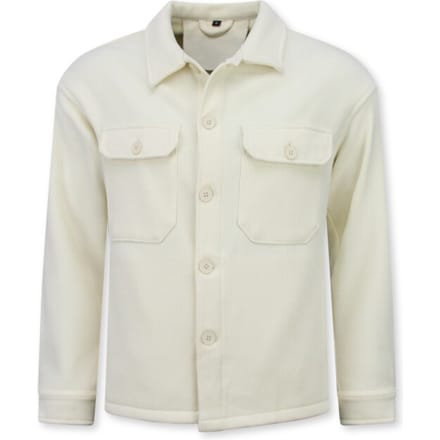 Heren Jas - Heren Overshirt met Zakken - Heren Jack - Tussenjas Heren - 520 - Beige