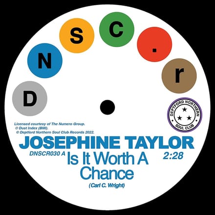 Josephine Taylor & Krystal Generator - Is It Worth A Chance / Satisfied (7" Single)