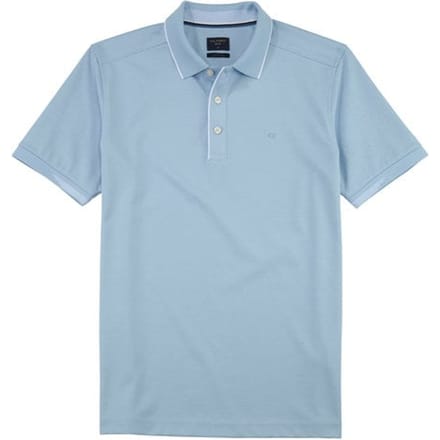 OLYMP Polo Casual - modern fit polo - lichtblauw