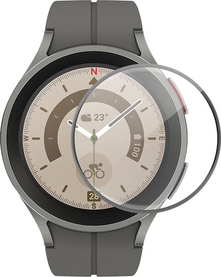 By Qubix - Screen protector - Full cover - Geschikt voor de Samsung Galaxy Watch 5 Pro - 45mm