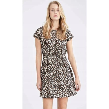 DeFacto - Jurk - Bruin - Dierenprint - XL