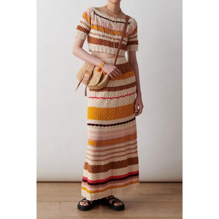 BA&SH Pull Jansan Multico Maat: M | Sweaters Outlet | Dames | Beige