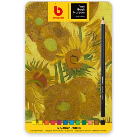 Kleurpotloden Bruynzeel Van Gogh Museum assorti blik à 12 stuks
