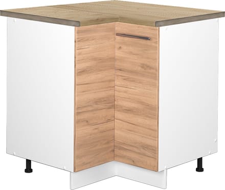 Vicco Fame-Line Hoekkast – 80.5 cm, WB Eik Krachtige eik goud