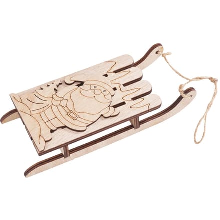 VBS Slede / Decoratieve  hanger - Kerstman