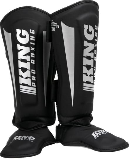 King Pro Boxing Scheenbeschermers KPB/SG REVO 7 Zwart Zilver