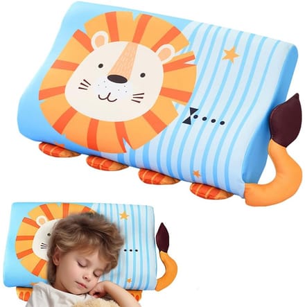 Dailygoods- Traagschuim Kussen Ergonomisch - Kinderkussen - Ademend - Wasbaar - Kussensloop - Comfortabele Kern