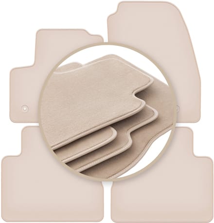PREMIUM beige matten voor: Ford C-MAX MK2 minivan 2015-2019