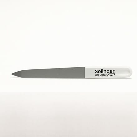 Saphir Nagelvijl met een Wit Handvat 10cm "Solingen"
