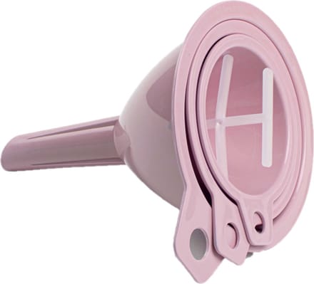 Plasticforte Techters - 3x delig - roze - verschillende formaten - 6.5 , 8 en 9.5 cm