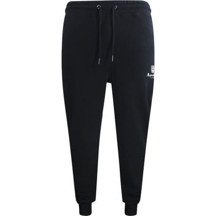 Aquascutum Active Basic Rib Track Pant Zwarte Joggingbroek