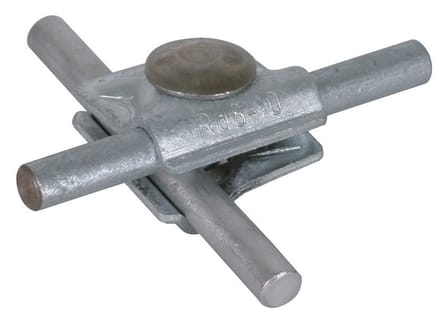 Dehn MV Klem ST TZN Voor RD 8-10MM Met spantkopschroef M10X35 - 390063