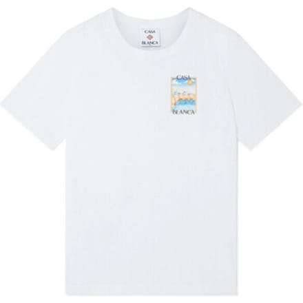 T-shirt Korte Mouw Casablanca BEACH CLUB TSHIRT WHITE