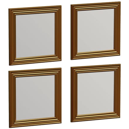 Set van 4 wandspiegels Candy vierkant | Kalune Design