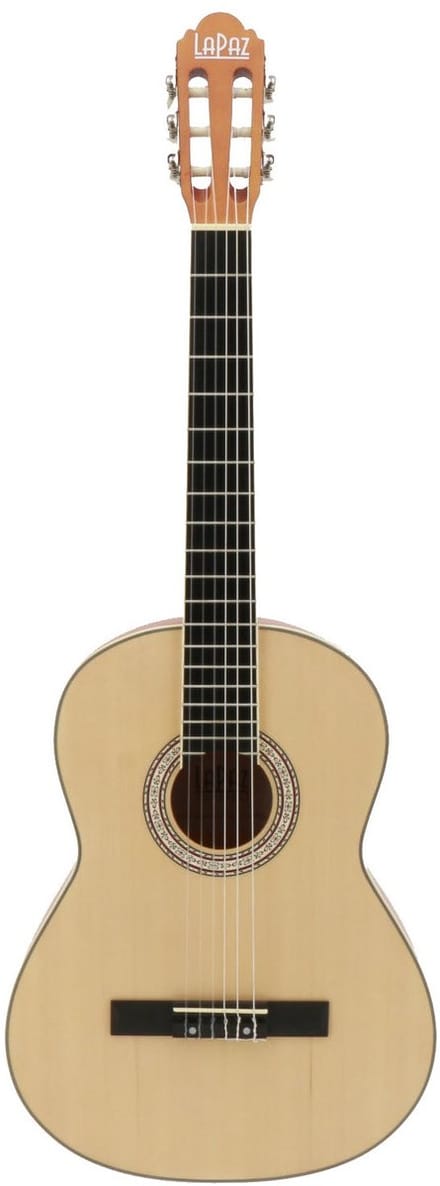 Linkshandige Klassieke Gitaar - 4/4-Formaat - Voor Beginners - Sparren Bovenblad - Nylon Snaren - Naturel