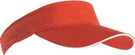 Oranje zonneklep