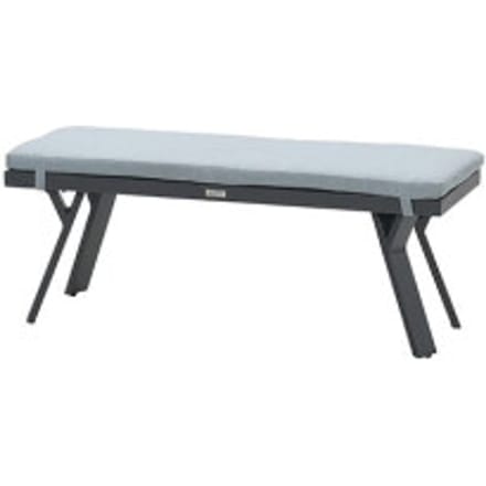 Garden Impressions Sergio bank 110x40xH45 carbon black/ mint grey