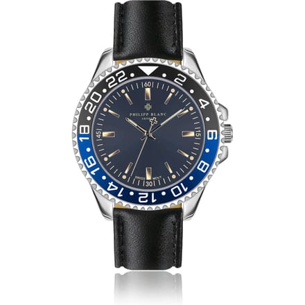 Gewatteerd en soepel gestikt horloge Philipp Blanc Bulle