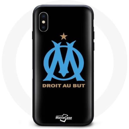 Coque - Olympique de Marseille - Iphone XS Max - Souple - Bleu - Mixte bleu