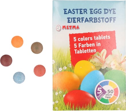 Paasei verf kleurtabletten - ca. 50 eieren - knutselmateriaal - eieren beschilderen