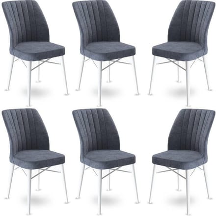 Set van 6 eetkamerstoelen Flex velvet | Atelier Del Sofa