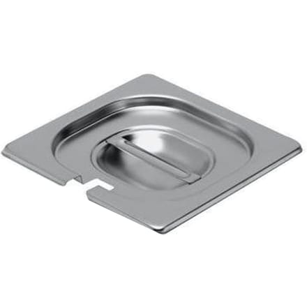 HENDI Deksel voor GN containers – lepeluitsparing – roestvast staal – 265x325 mm