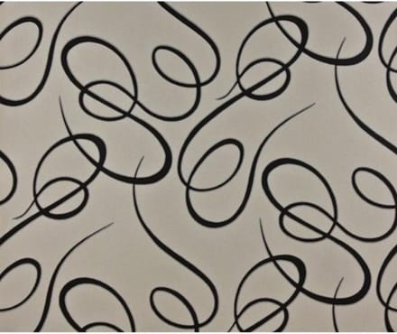Dutch Wallcoverings - Schuimvinyl slinger zwart/wit