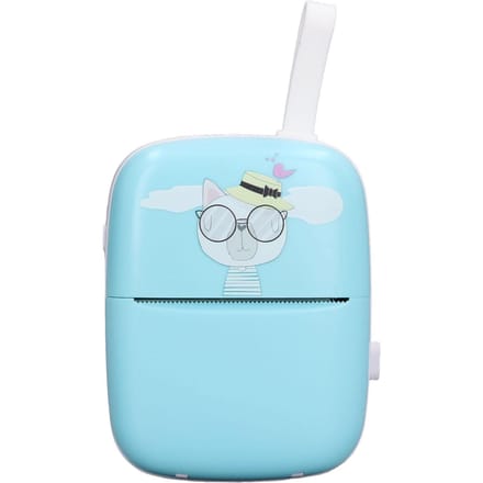 Imprimante Thermique Bluetooth Imprimante Sans Encre 200dpi Machine d'Impression Rechargeable pour Maison Enfants white