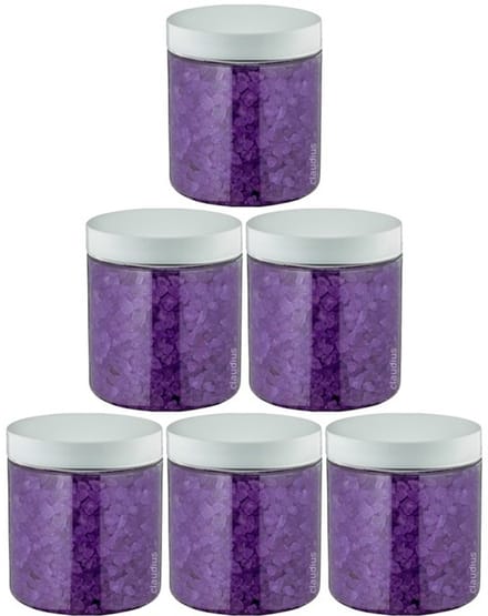 Claudius Badzout Lavendel - 300 gram - Pot met witte deksel - set van 6 stuks