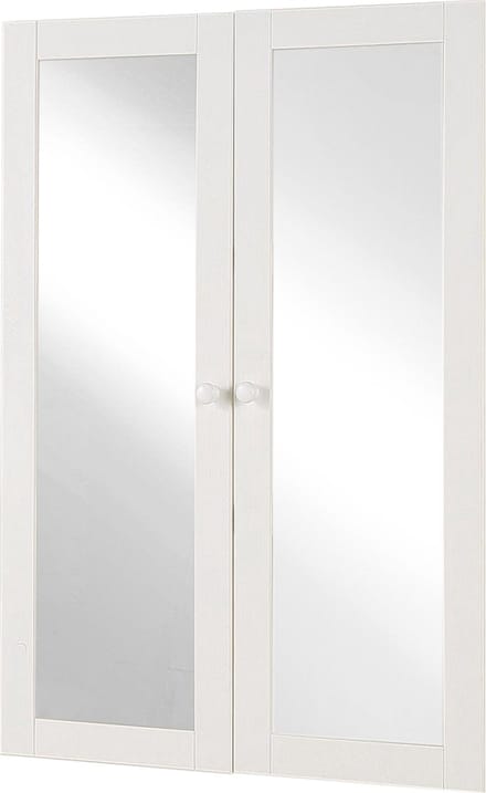Billie-Boekenkastdeuren - Glas - Wit - Set van 2
