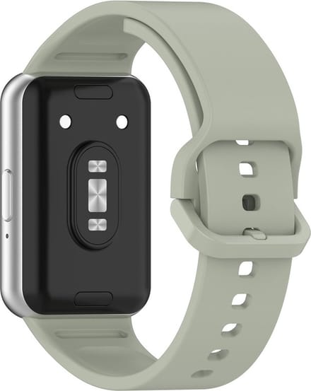 Siliconen bandje - geschikt voor Samsung Galaxy Fit 3 - groengrijs