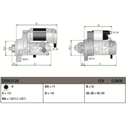 Starter DENSO DSN3126