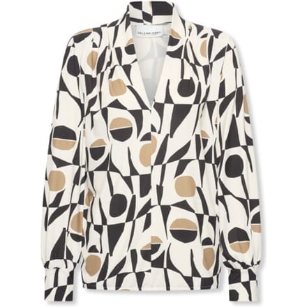 Helena Hart 7674cla top jozzy print clash camel