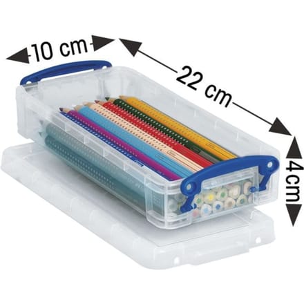 Really Useful Box pennenbakje 055 liter transparant