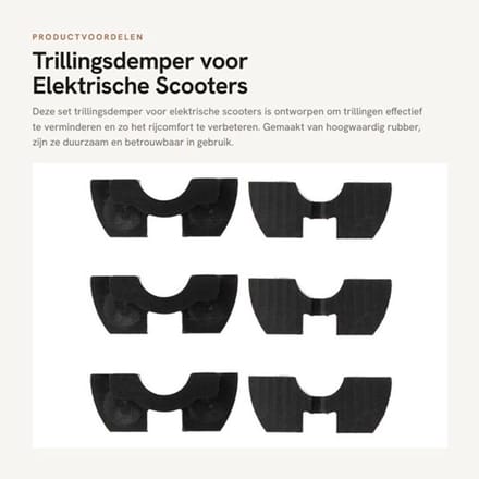 Trillingsdemper voor Elektrische Scooters in Diverse Dikten