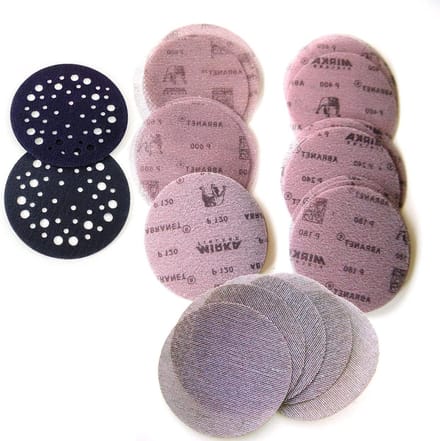 Slijpschijven Starterset - Schuurnet Set - Houtbewerking - Lange Levensduur - Ø 125 mm - Grijs