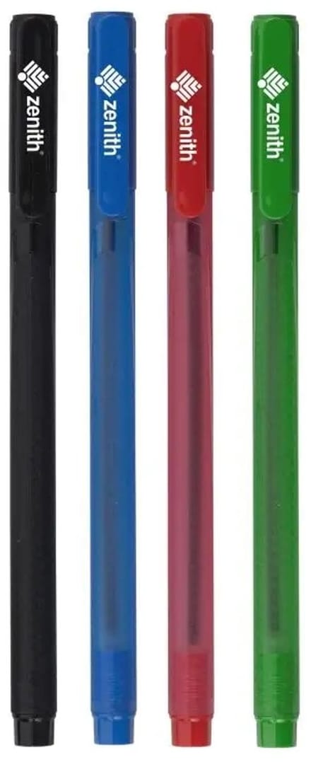 Zenith Pixel Pen Set - 4 Kleuren, 0.5mm, Vloeiend Schrijven