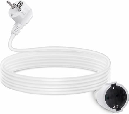 Verlengsnoer - 10 meter - Verlengsnoer - Verlengkabel - wit stekker verleng kabel