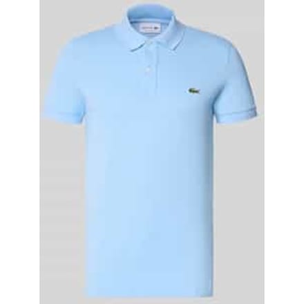 Lacoste Pique Poloshirt Lichtblauw - Maat M - Heren