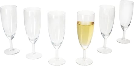 Set van 6 ROYAL champagneglazen