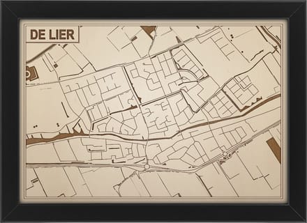 Decoratief Beeld - Houten Van Lier - Hout - Bekroned - Bruin - 21 X 30 Cm
