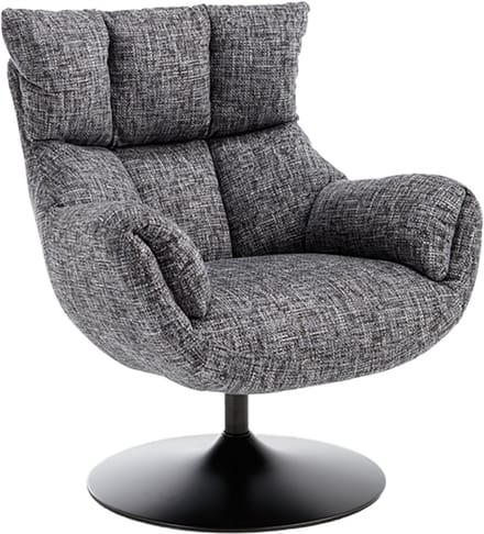Tower Living Fauteuil Force Imo 60 Donkergrijs Draaibaar