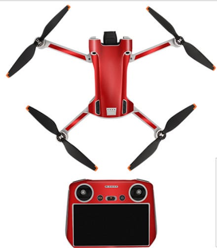 Stickerset - Bright Red - Mini 3 Pro en RC Controller
