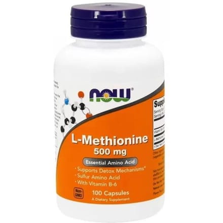 Now Foods - L-METHIONINE 500mg., 100 CAPS