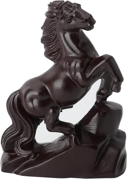 Solidchoice - Houten Paardfiguur voor Feng Shui Decoratie