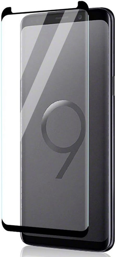 Screenprotector geschikt voor Samsung Galaxy S9 - Case Friendly voor Hoesje Screen Protector Zwart - van iCall
