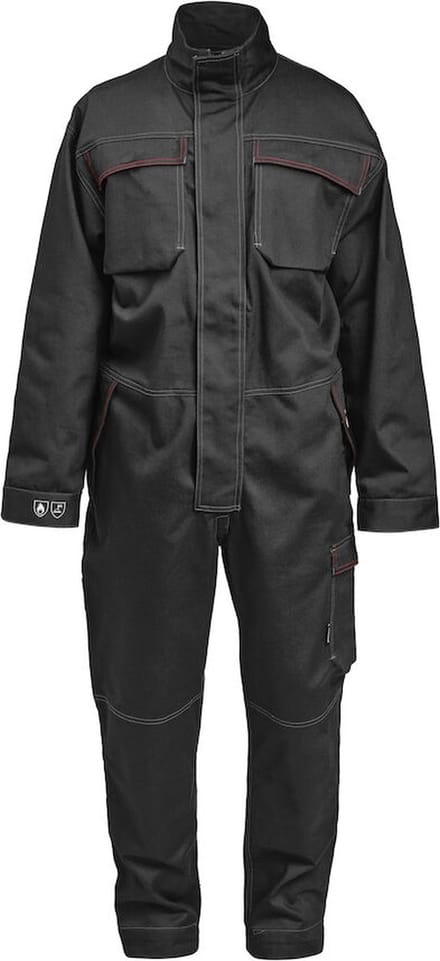 Jobman 4037 Overall Flame Retardant 65403714 - Zwart - XL